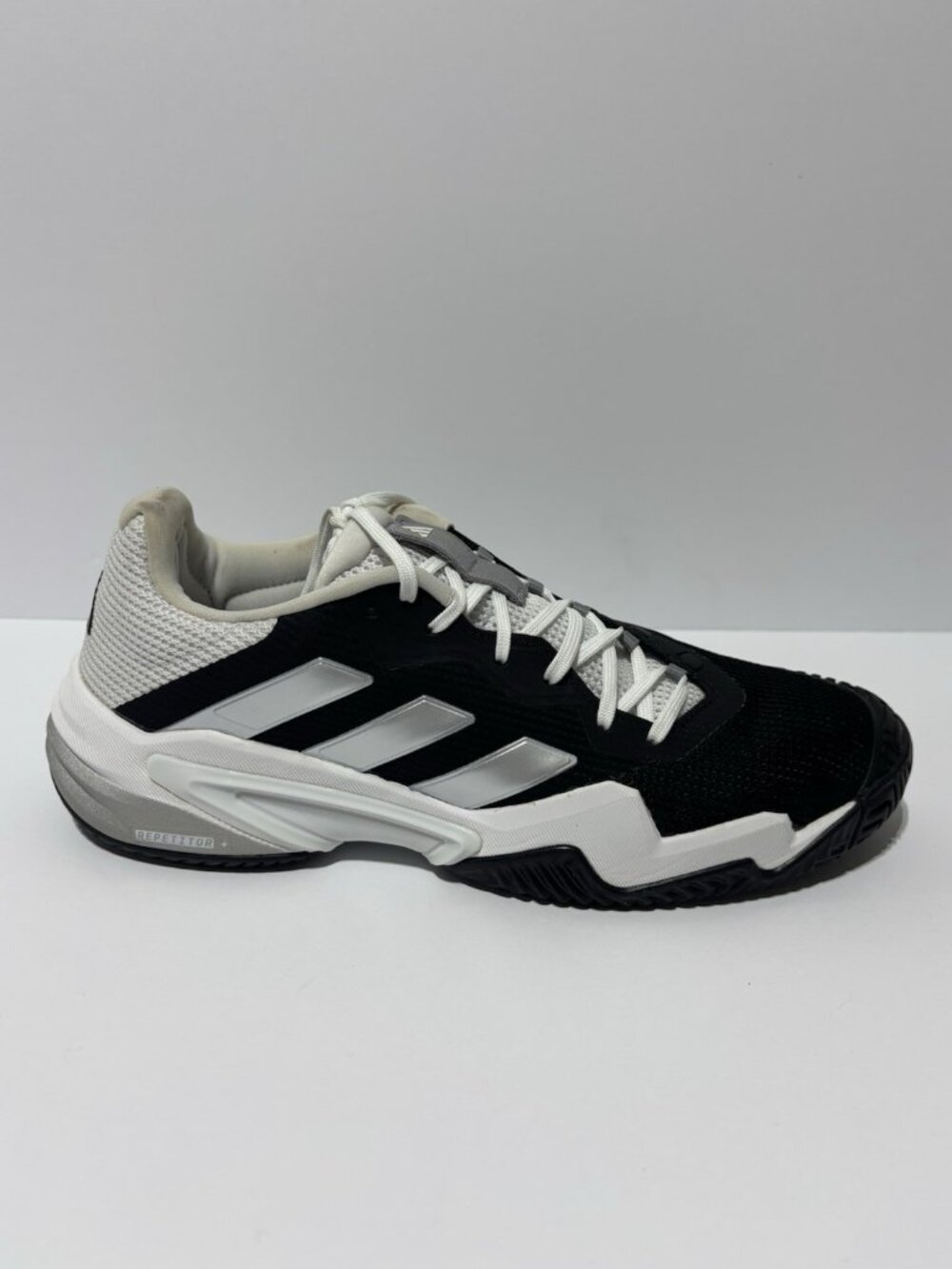 Adidas Men’s Barricade 13 Black/White Tennis Shoes, Size 10 M